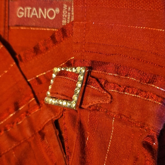 Gitano Red 3/4 Sleeve Top 18/20 - Picture 5 of 5
